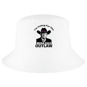 Donald Trump Maga IM Voting For The Outlaw 2024 President Cool Comfort Performance Bucket Hat