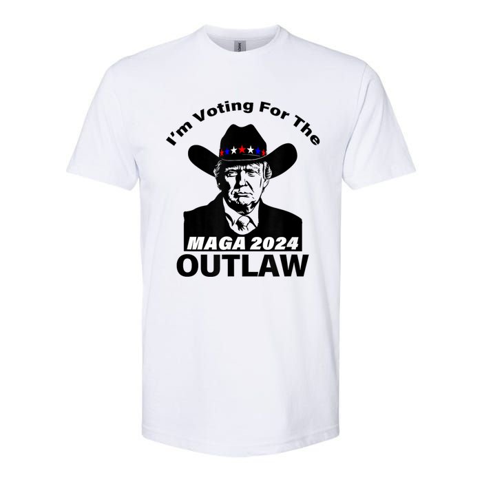 Donald Trump Maga IM Voting For The Outlaw 2024 President Softstyle CVC T-Shirt