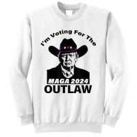 Donald Trump Maga IM Voting For The Outlaw 2024 President Sweatshirt