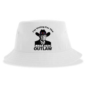 Donald Trump Maga IM Voting For The Outlaw 2024 President Sustainable Bucket Hat