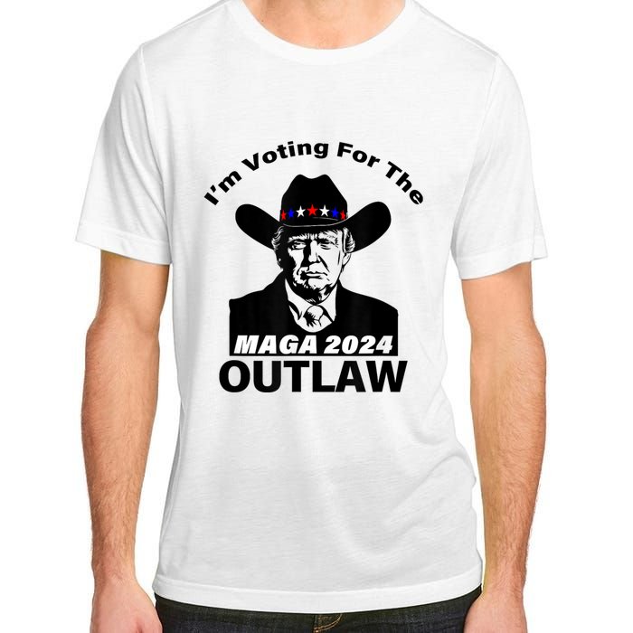 Donald Trump Maga IM Voting For The Outlaw 2024 President Adult ChromaSoft Performance T-Shirt