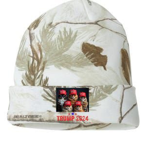 Donald Trump Make Cats Safe Again Trump 2024 Kati Licensed 12" Camo Beanie