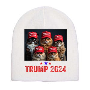 Donald Trump Make Cats Safe Again Trump 2024 Short Acrylic Beanie