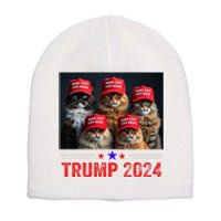 Donald Trump Make Cats Safe Again Trump 2024 Short Acrylic Beanie