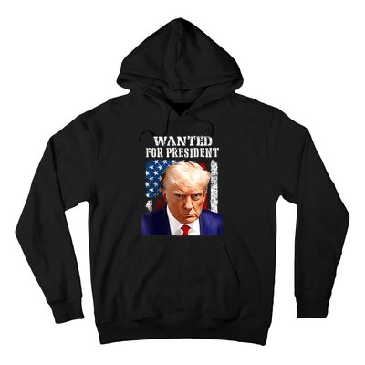 Donald Trump Mug Shot Wanted For U.S. President 2024 Hoodie