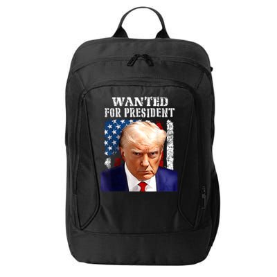 Donald Trump Mug Shot Wanted For U.S. President 2024 City Backpack