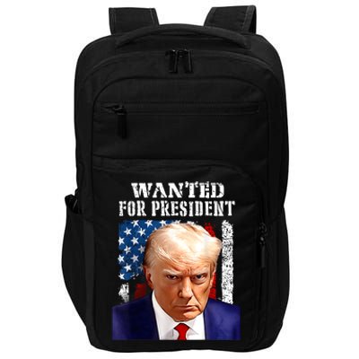 Donald Trump Mug Shot Wanted For U.S. President 2024 Impact Tech Backpack