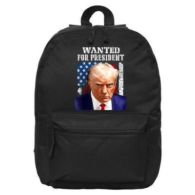 Donald Trump Mug Shot Wanted For U.S. President 2024 16 in Basic Backpack