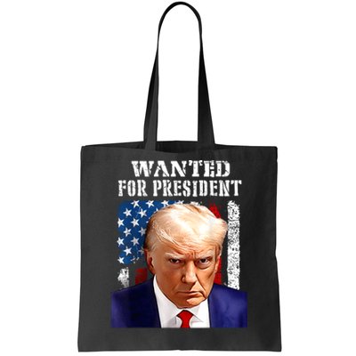 Donald Trump Mug Shot Wanted For U.S. President 2024 Tote Bag