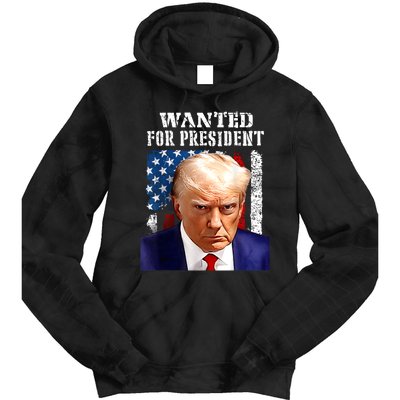 Donald Trump Mug Shot Wanted For U.S. President 2024 Tie Dye Hoodie