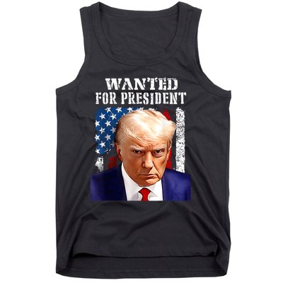 Donald Trump Mug Shot Wanted For U.S. President 2024 Tank Top