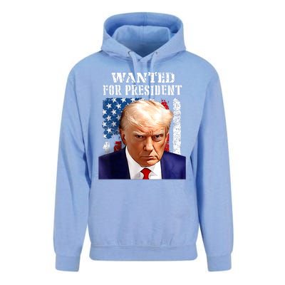 Donald Trump Mug Shot Wanted For U.S. President 2024 Unisex Surf Hoodie