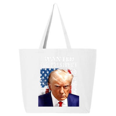 Donald Trump Mug Shot Wanted For U.S. President 2024 25L Jumbo Tote