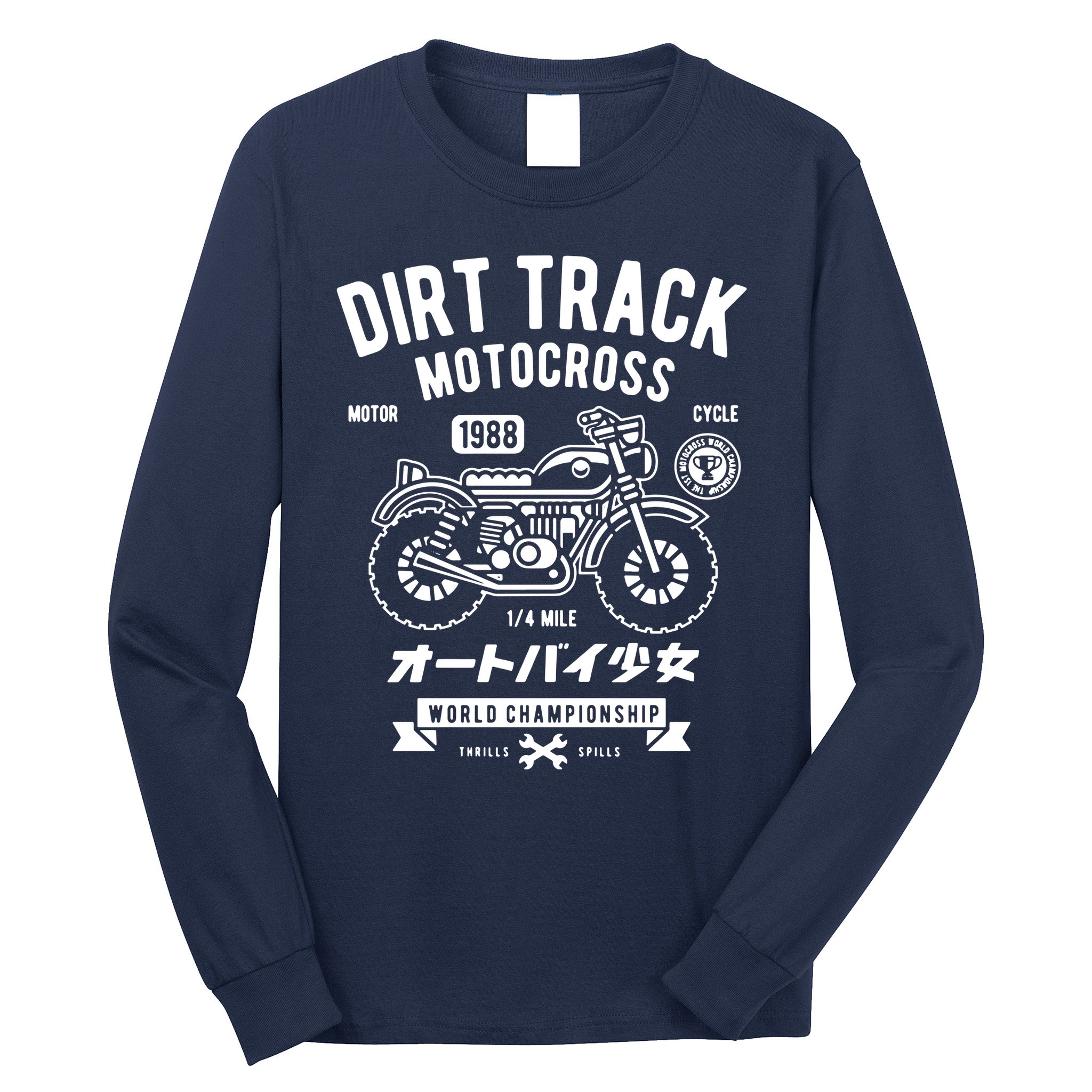 Dirt Track Motocross Classic Long Sleeve Shirt