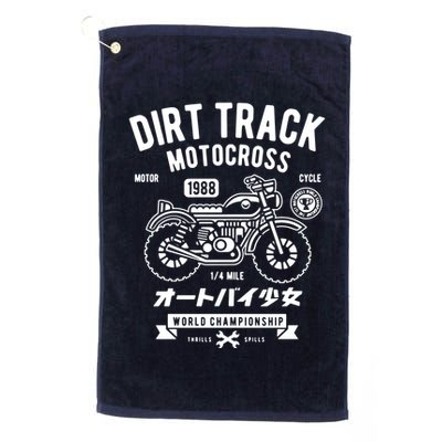 Dirt Track Motocross Classic Golf Towel