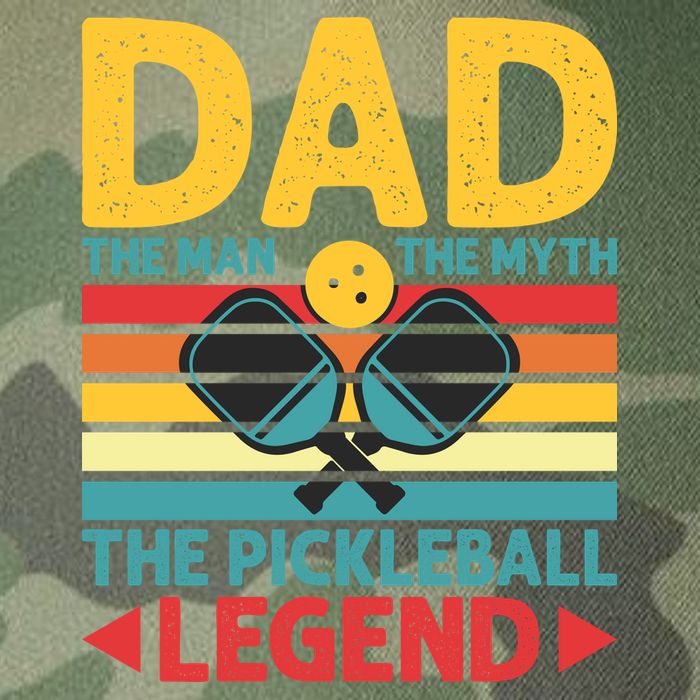 Dad The Man The Myth The Pickleball Legend Legacy Tie Dye Trucker Hat