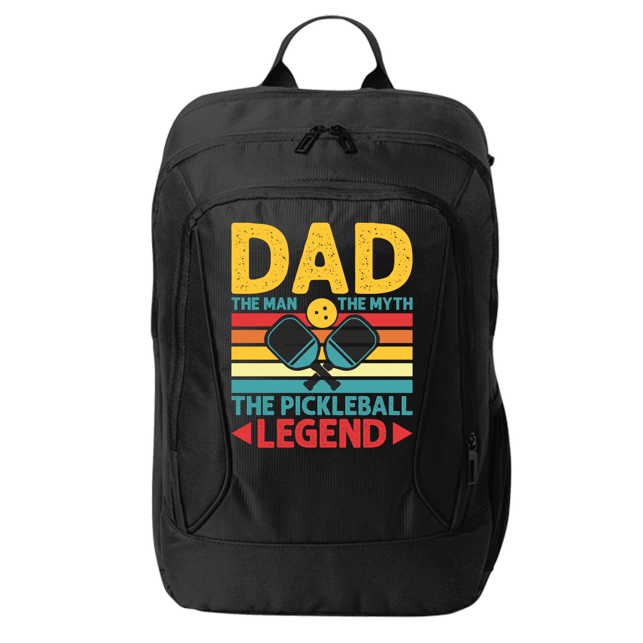 Dad The Man The Myth The Pickleball Legend City Backpack