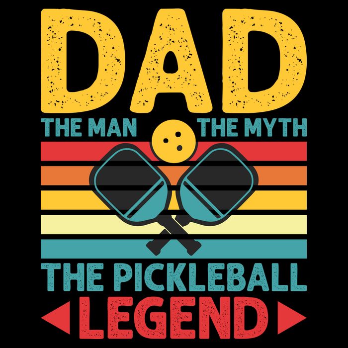 Dad The Man The Myth The Pickleball Legend Backpack