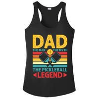 Dad The Man The Myth The Pickleball Legend Ladies PosiCharge Competitor Racerback Tank