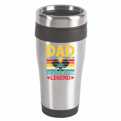 Dad The Man The Myth The Pickleball Legend 16oz Travel Tumbler