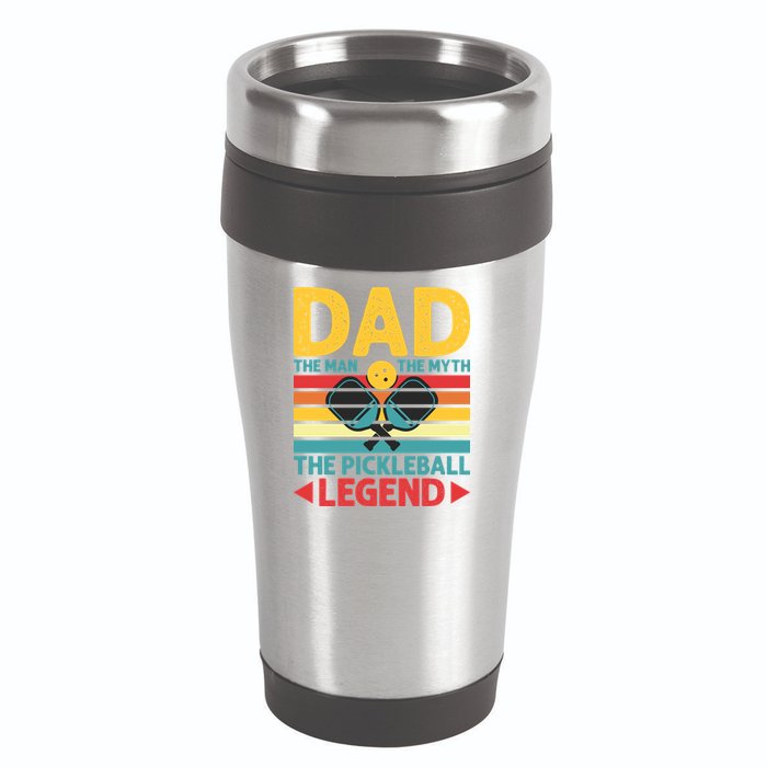 Dad The Man The Myth The Pickleball Legend 16oz Travel Tumbler