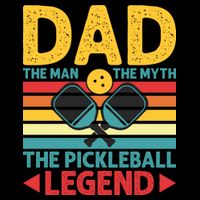 Dad The Man The Myth The Pickleball Legend Cropped Pullover Crew