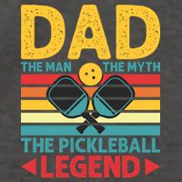 Dad The Man The Myth The Pickleball Legend Vector Backpack