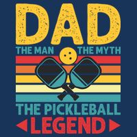 Dad The Man The Myth The Pickleball Legend Button
