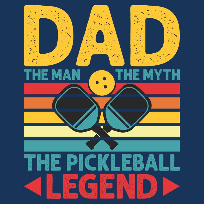 Dad The Man The Myth The Pickleball Legend Button