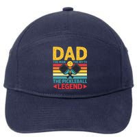 Dad The Man The Myth The Pickleball Legend 7-Panel Snapback Hat