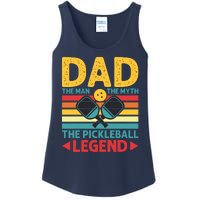 Dad The Man The Myth The Pickleball Legend Ladies Essential Tank