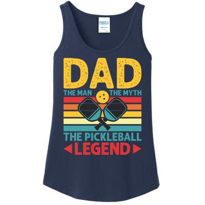 Dad The Man The Myth The Pickleball Legend Ladies Essential Tank