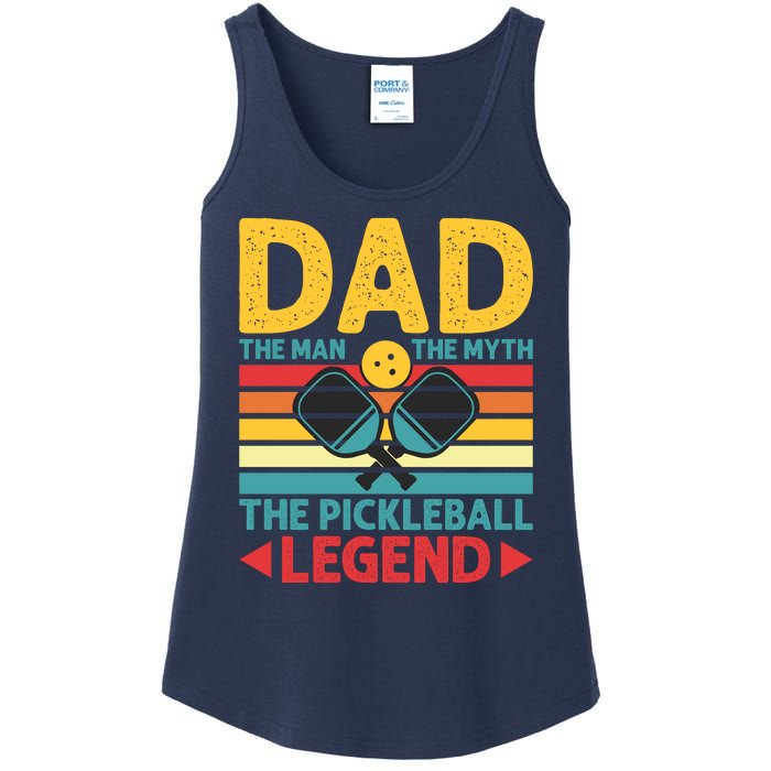 Dad The Man The Myth The Pickleball Legend Ladies Essential Tank