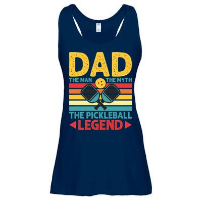 Dad The Man The Myth The Pickleball Legend Ladies Essential Flowy Tank