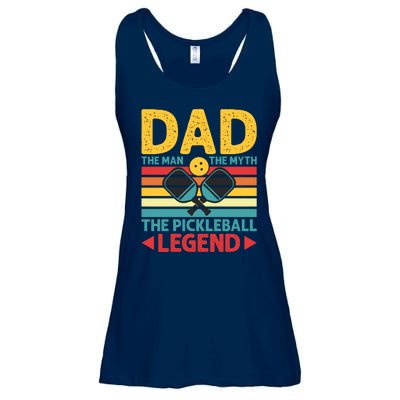 Dad The Man The Myth The Pickleball Legend Ladies Essential Flowy Tank