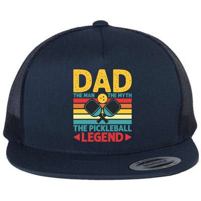 Dad The Man The Myth The Pickleball Legend Flatbill Hat