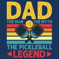 Dad The Man The Myth The Pickleball Legend Flatbill Hat