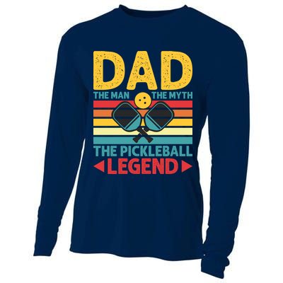 Dad The Man The Myth The Pickleball Legend Cooling Performance Long Sleeve Crew