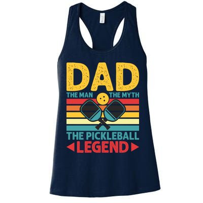 Dad The Man The Myth The Pickleball Legend Womens Tank Top