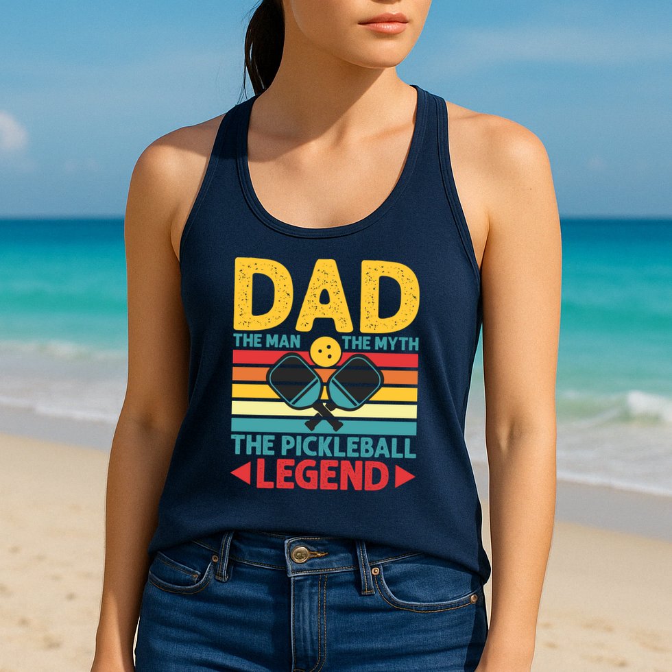 Dad The Man The Myth The Pickleball Legend Womens Tank Top