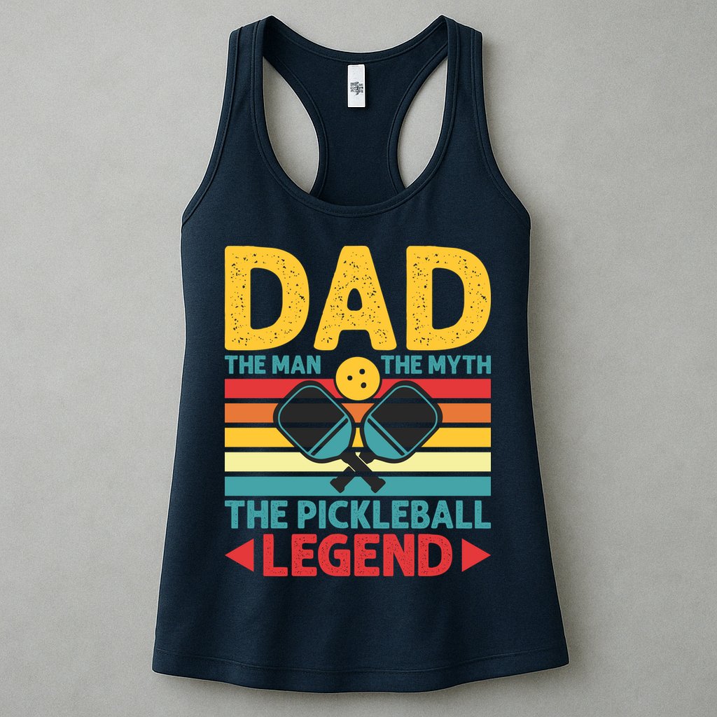 Dad The Man The Myth The Pickleball Legend Womens Tank Top