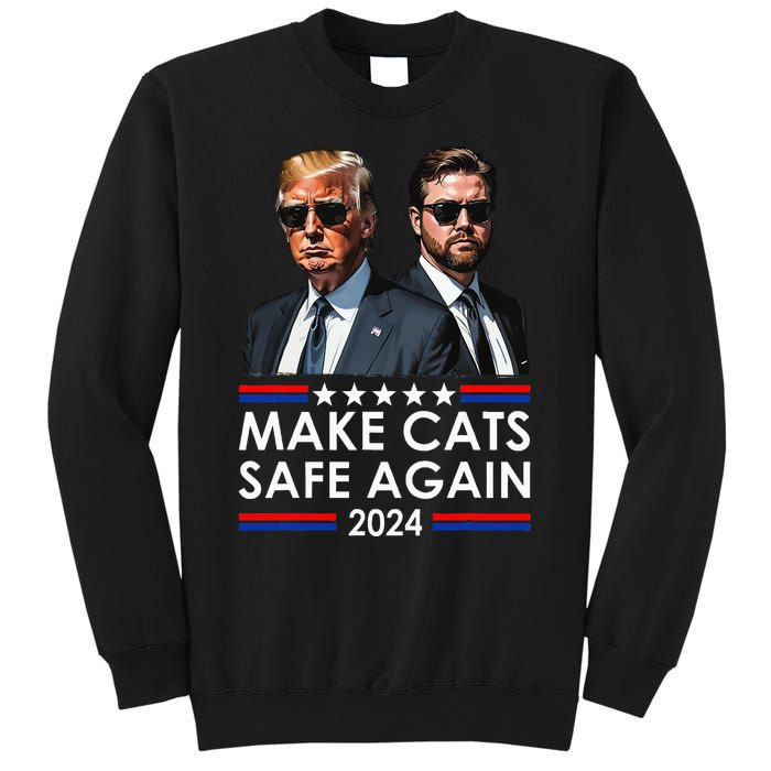 Donald Trump Make Cats Safe Again 2024 Debate Funny Sweatshirt