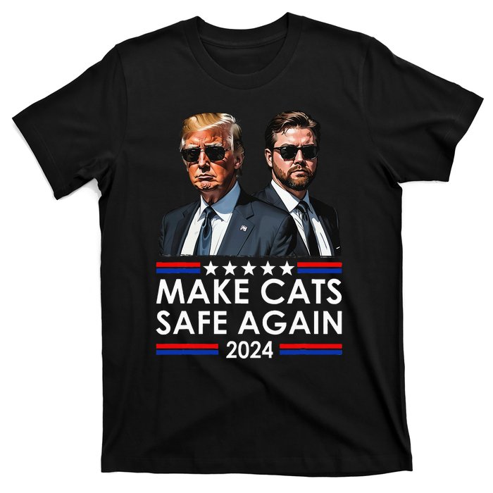 Donald Trump Make Cats Safe Again 2024 Debate Funny T-Shirt