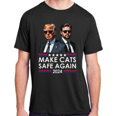 Donald Trump Make Cats Safe Again 2024 Debate Funny Adult ChromaSoft Performance T-Shirt