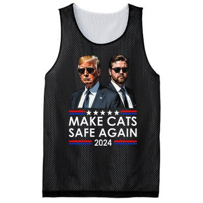 Donald Trump Make Cats Safe Again 2024 Debate Funny Mesh Reversible Basketball Jersey Tank