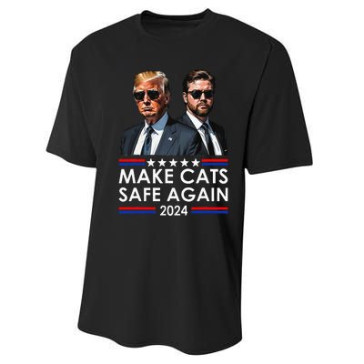 Donald Trump Make Cats Safe Again 2024 Debate Funny Performance Sprint T-Shirt