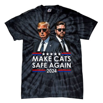 Donald Trump Make Cats Safe Again 2024 Debate Funny Tie-Dye T-Shirt