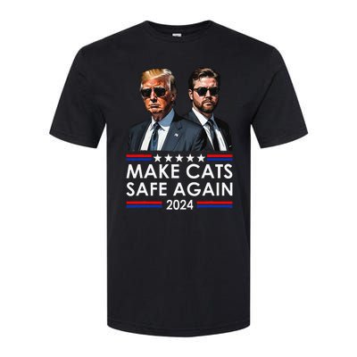 Donald Trump Make Cats Safe Again 2024 Debate Funny Softstyle CVC T-Shirt