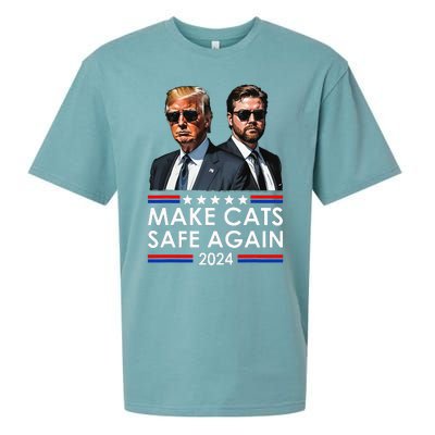 Donald Trump Make Cats Safe Again 2024 Debate Funny Sueded Cloud Jersey T-Shirt