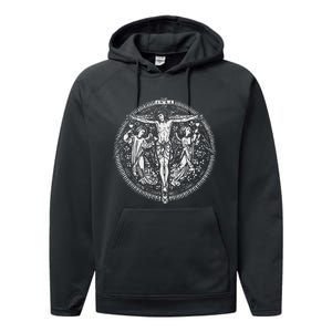 Devotion To Most Precious Blood Of Jesus Christ Catholic Performance Fleece Hoodie